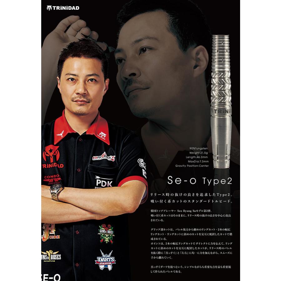 ダーツ バレル トリニダード プロ セオ2 TRiNiDAD PRO SE-O type 2 Seo Byung Soo 考案モデル | TRiNiDAD | 06