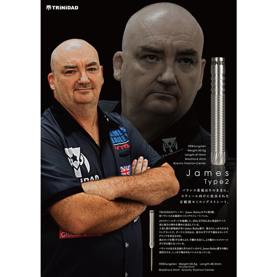 ダーツ バレル トリニダード プロ ジェームズ2 Trinidad Pro James 2 James Bailey ジェームズ ベイリー 考案モデル 2ba Steel Ba Tri 011 Darts Shop Tito Yahoo 店 通販 Yahoo ショッピング