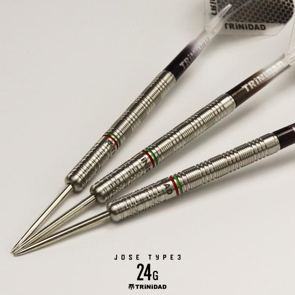 TRiNiDAD PRO JOSE3 24g STEEL ホセデ選手モデルセット TRiNiDAD ダーツ バレル PRO JOSE3 24g STEEL トリニダード プロ