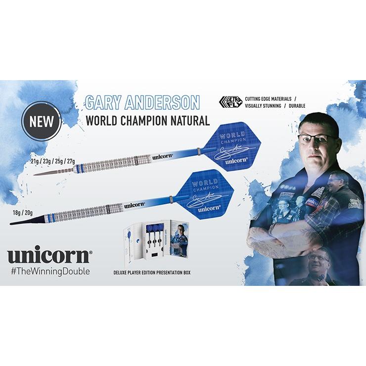 ダーツ バレル unicorn WORLD CHAMPION NATURAL Gary Anderson ユニコーン ワールドチャンピオン | unicorn（ダーツ） | 01