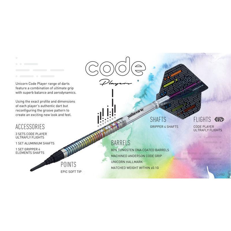 ダーツ バレル ユニコーン unicorn GARY ANDERSON CODE 2BA Steel コードシリーズ ゲイリー・アンダーソンモデル | unicorn（ダーツ） | 04