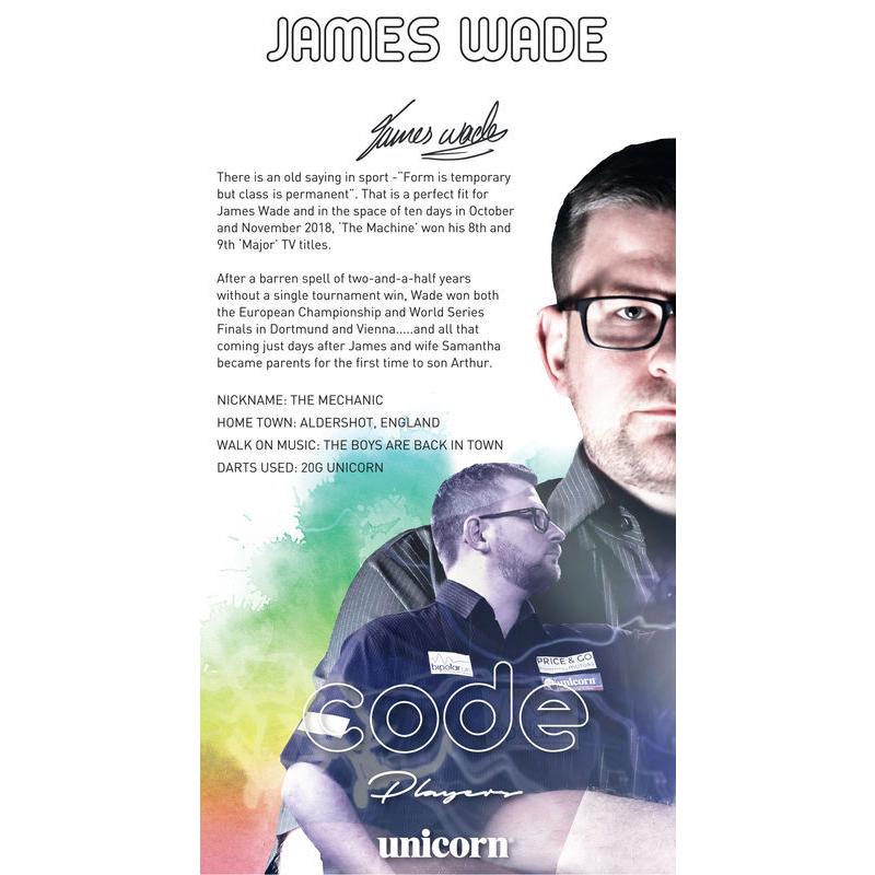 ダーツ バレル ユニコーン unicorn JAMES WADE CODE 2BA Steel コードシリーズ ジェイムズ・ウェイドモデル | unicorn（ダーツ） | 12