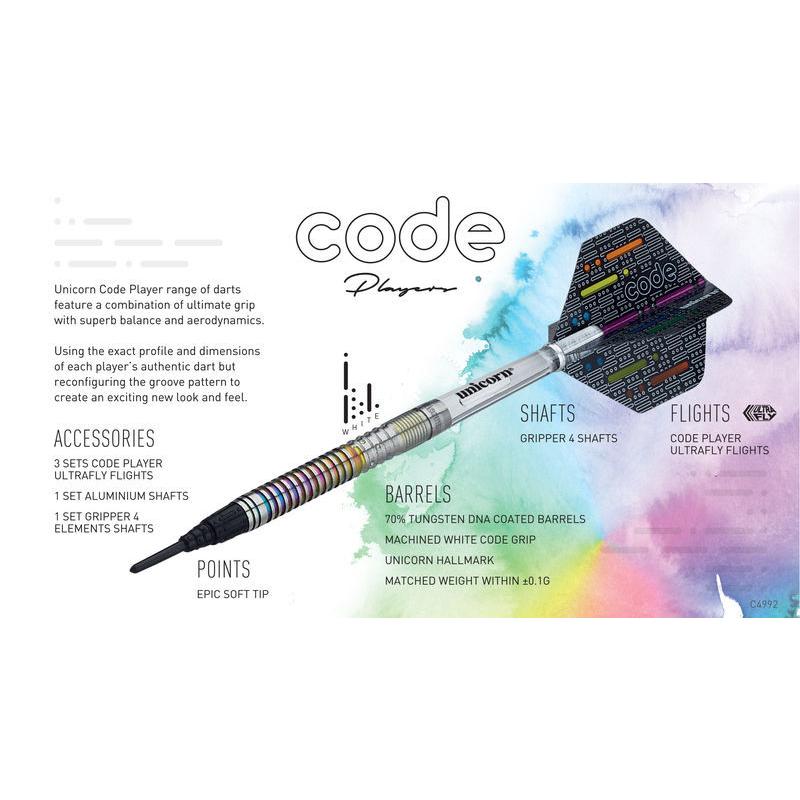 ダーツ バレル ユニコーン unicorn IAN WHITE CODE 2BA Steel コードシリーズ イアン・ホワイトモデル | unicorn（ダーツ） | 04