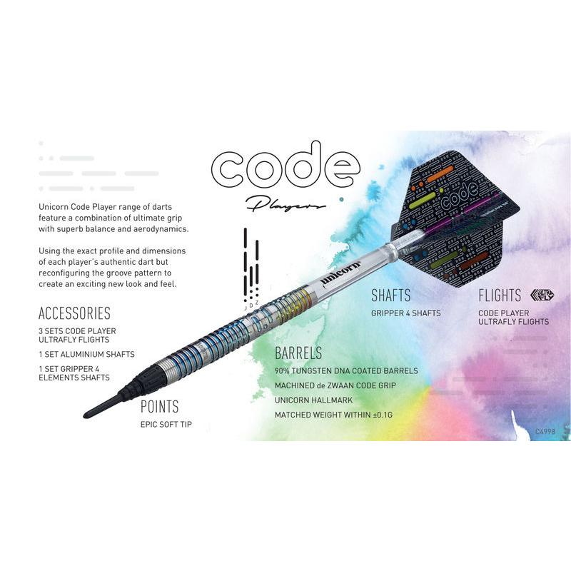 ダーツ バレル ユニコーン unicorn JEFFREY de ZWAAN CODE 2BA Steel コードシリーズ ジェフリー・デ・ズワーンモデル | unicorn（ダーツ） | 04