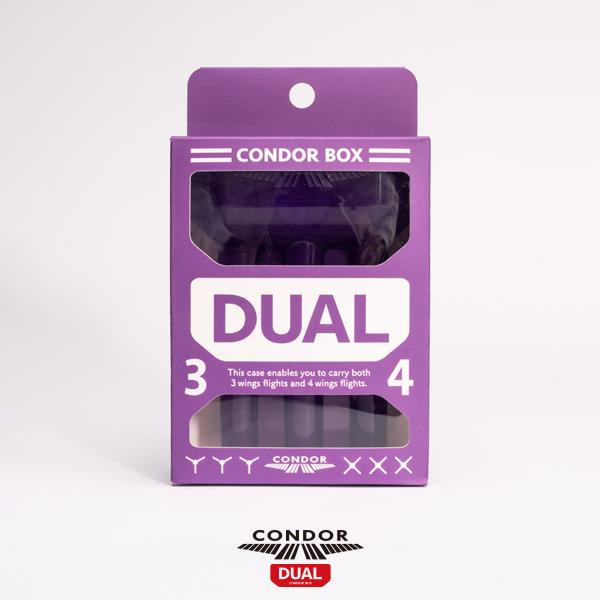 ダーツ 3本セット ハードケース付き ダーツケース CONDOR BOX DUAL コンドルボックス デュアル 3枚羽