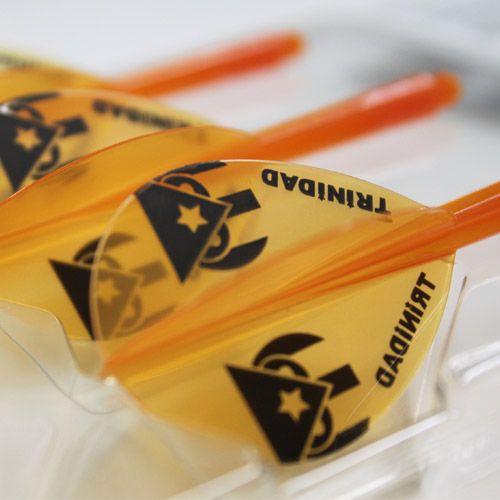 ダーツ フライト CONDOR コンドル TRiNiDADロゴ Ver.1 ティアドロップL クリアオレンジ | CONDOR（ダーツ） | 01