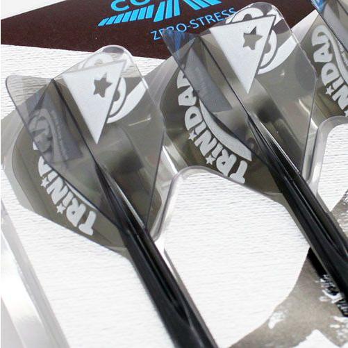 ダーツ フライト CONDOR コンドル TRiNiDADロゴ Ver.2 スモールL クリアブラック | CONDOR（ダーツ） | 01