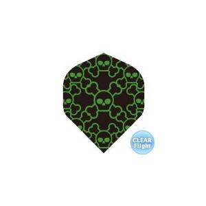 ダーツ フライト PRO スカルユニオン クリアグリーン(ポスト便OK/1トリ) | 