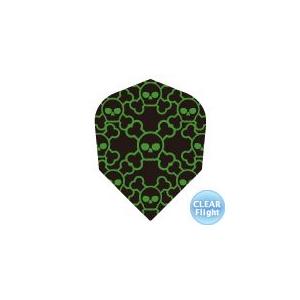 ダーツ フライト PRO スカルユニオン クリアグリーン(ポスト便OK/1トリ) |  | 01