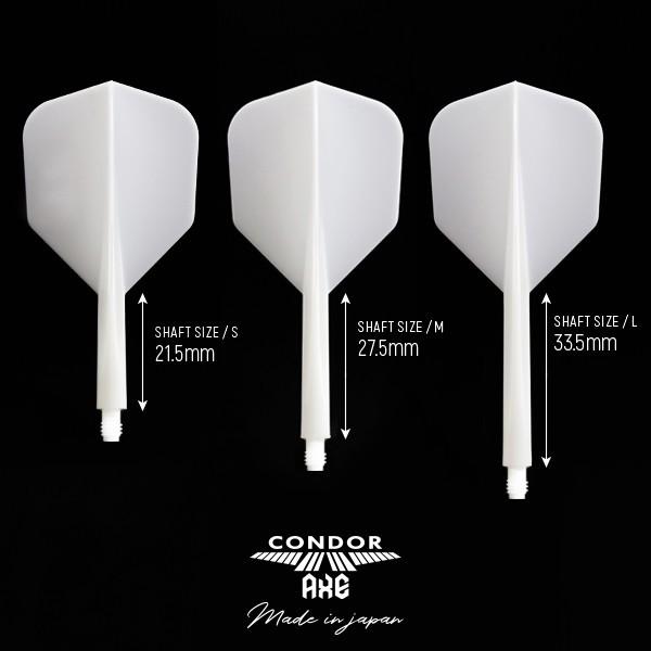 ダーツ フライト CONDOR AXE Small コンドルアックス スモール 無地 透明 硬コン｜dartsshoptito｜06