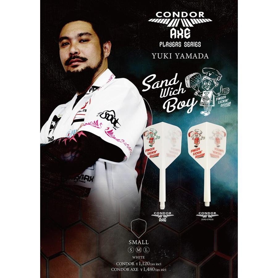 ダーツセット/ゴメス6/コンドルAXEフライト/コンドルチップ付き】山田