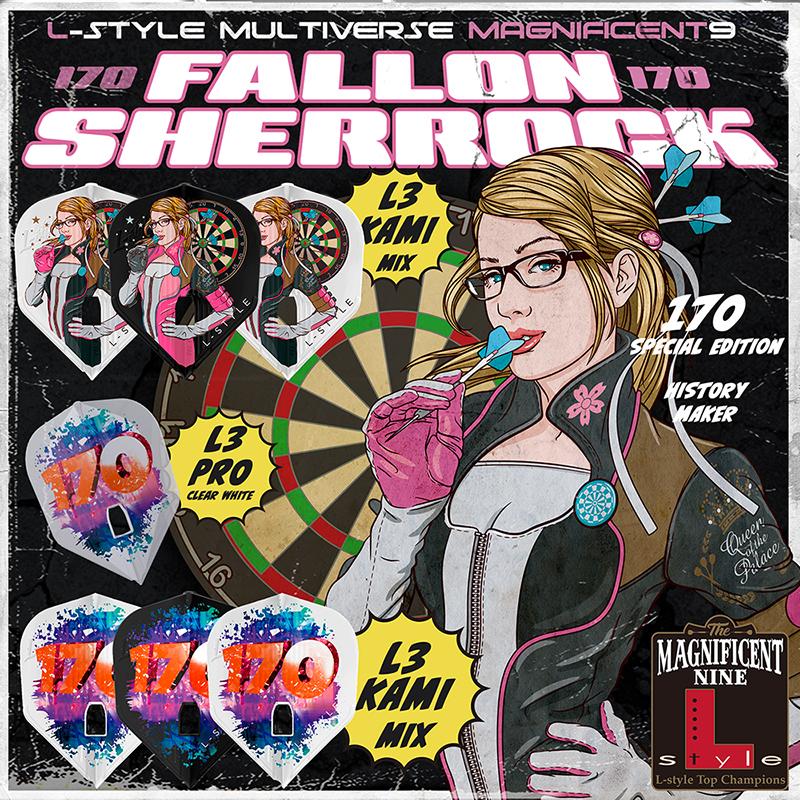 SALE ダーツ フライト L-style Lフライト L-Flight PRO L3 Clear White Fallon Sherrock ver.4 170 ファロン・シャーロック |  | 03