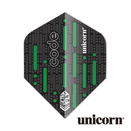 ダーツ フライト ユニコーン unicorn ULTRAFLY CODE GREEN コード グリーン ウルトラフライ (ポスト便OK/2トリ) | unicorn（ダーツ）