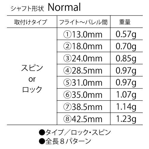 シャフト ダーツFitシャフト カラーCARBONパールホワイト ノーマル |  | 01