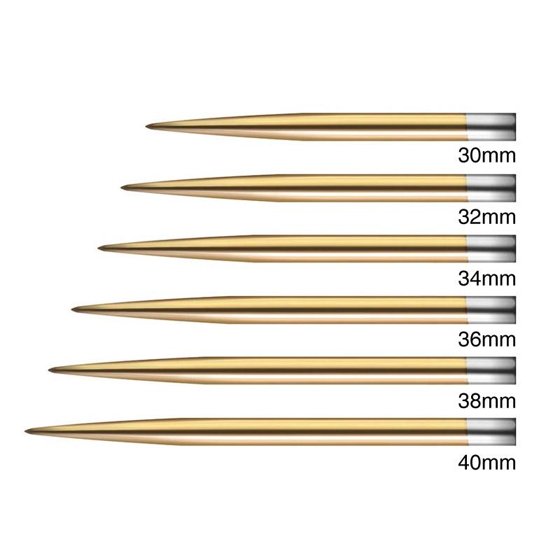 ダーツ MISSION DARTS Glide Points Gold 40mm ミッションダーツ スティールポイント ゴールド（ポスト便OK/1トリ） |  | 01