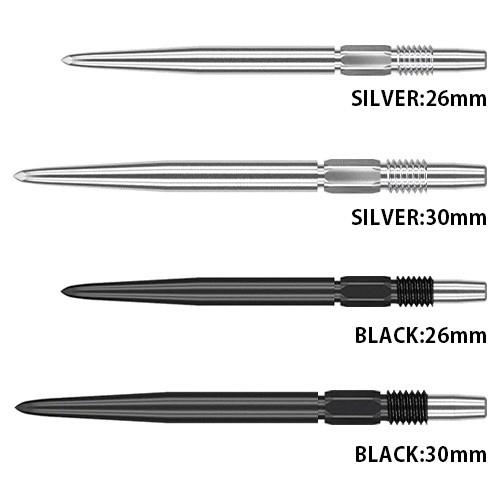 ダーツ ハードポイント TARGET SWISS POINT SILVER BLACK スイス ポイント(ポスト便OK/2トリ) | Target | 01
