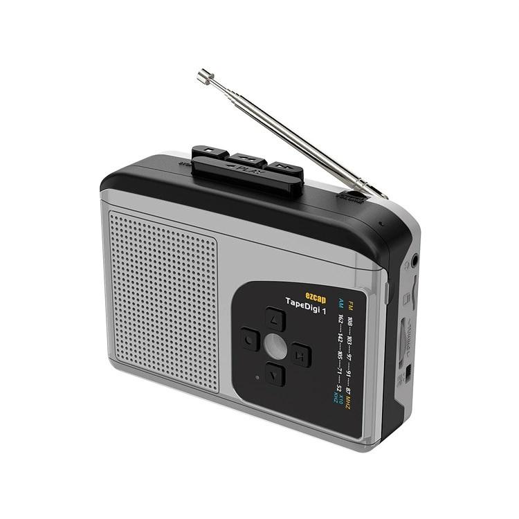 カセットプレーヤー スピーカー内蔵 AMラジオ カセットテープ MP3 SDに変換 USB電源 電池式対応 dar-caseradio