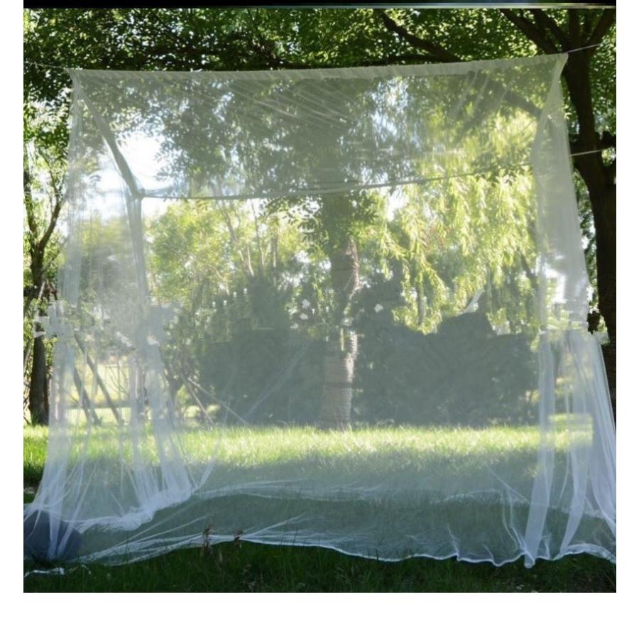 虫除け 蚊帳 四角 吊り下げ タイプ 200×180×200cm 大型 かや 夏夜の