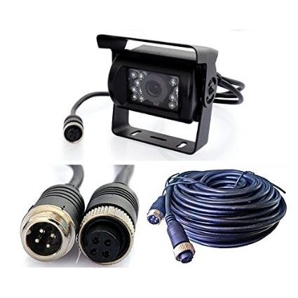 バックカメラセット 12V/24V両用 Color CCDレンズ搭載LEDバックカメラ+