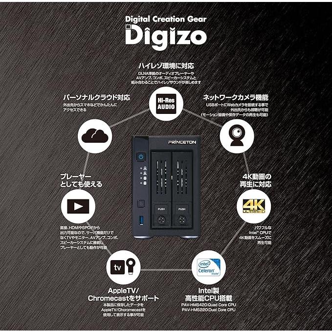 プリンストン Digizo ホームメディアサーバー NASキット プリンストン Digizo ホームメディアサーバー NASキット