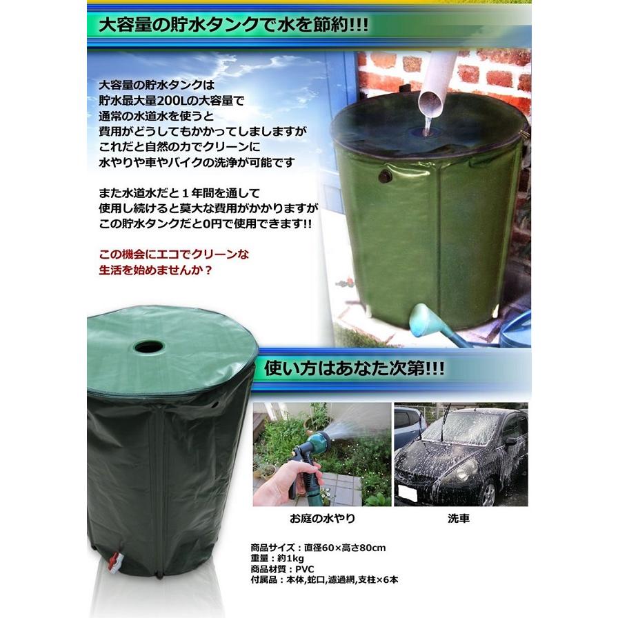貯水タンク 車 雨水を利用する 200Lの貯水タンク 雨水タンク 費用をかけ