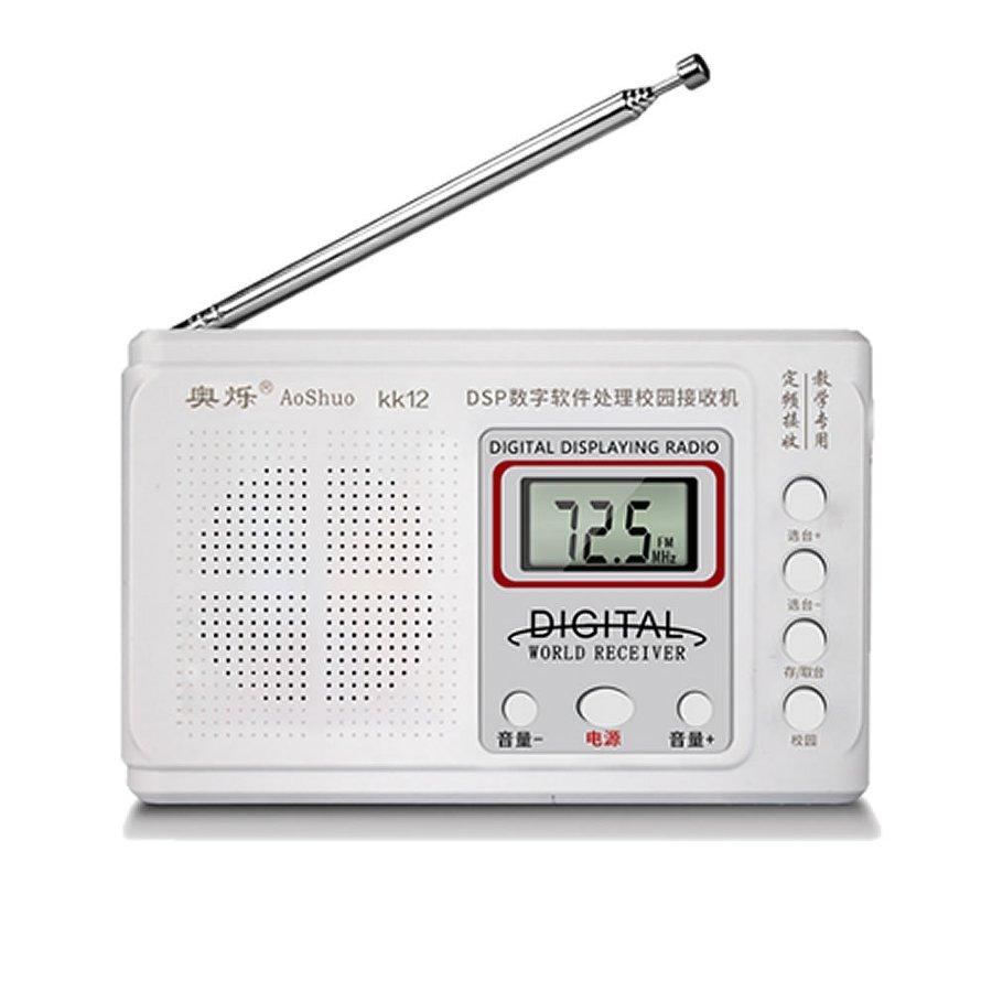 ポケット ラジオ FM DSP 高感度 小型 持ち運び 軽量 携帯便利 液晶