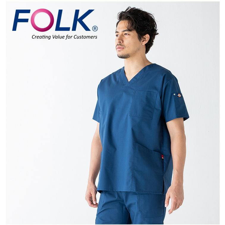 スクラブ上下セット DickiesFOLK男女兼用7033SC5017SCメンズレディース