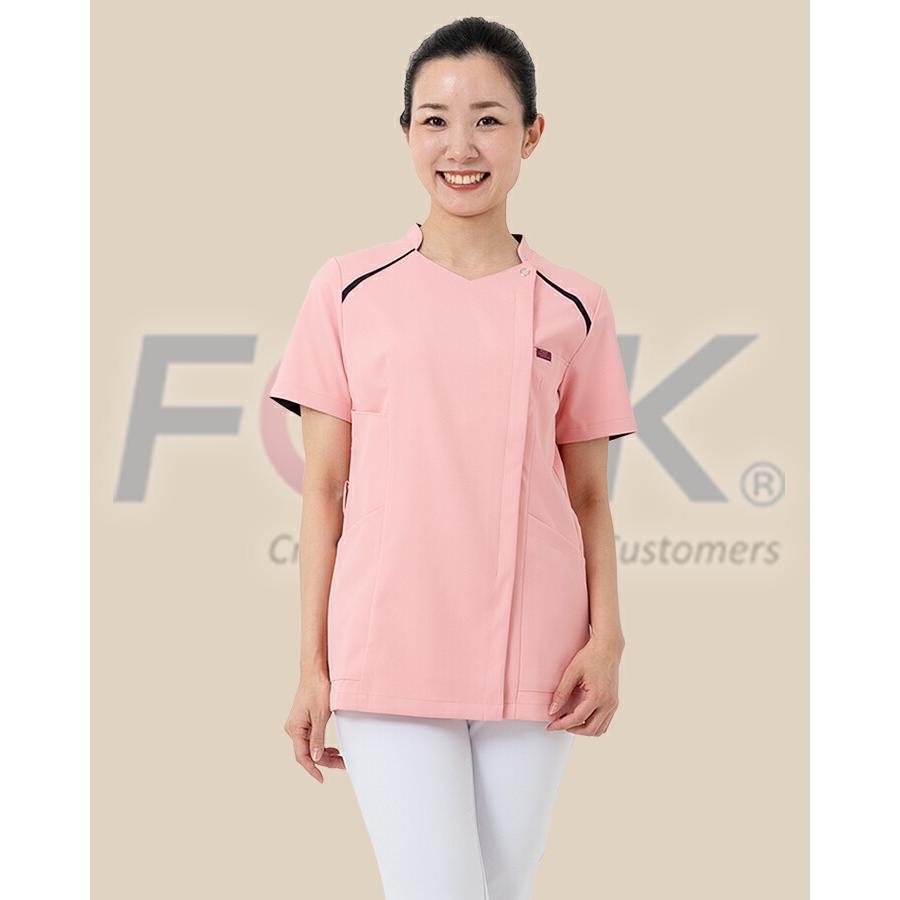 ジップスクラブ フォーク 7068SC 女性用 ストレッチ 医療 医師 薬剤師
