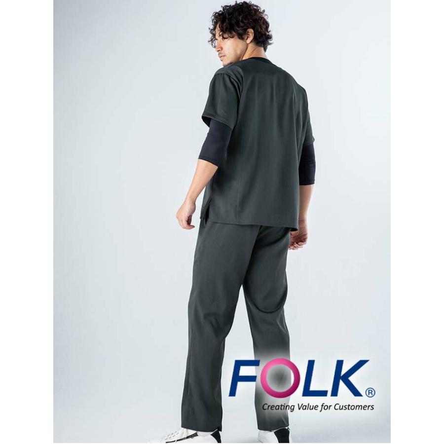 フォーク FOLK スクラブ 白衣 ジップスクラブ メンズスクラブ（男性用