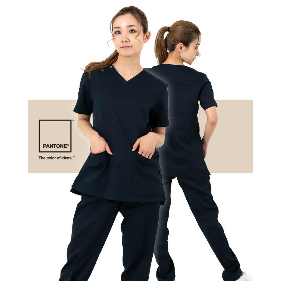 フォーク スクラブ 白衣 FOLK 7099SC 半袖 女性用 WOMEN ストレッチ