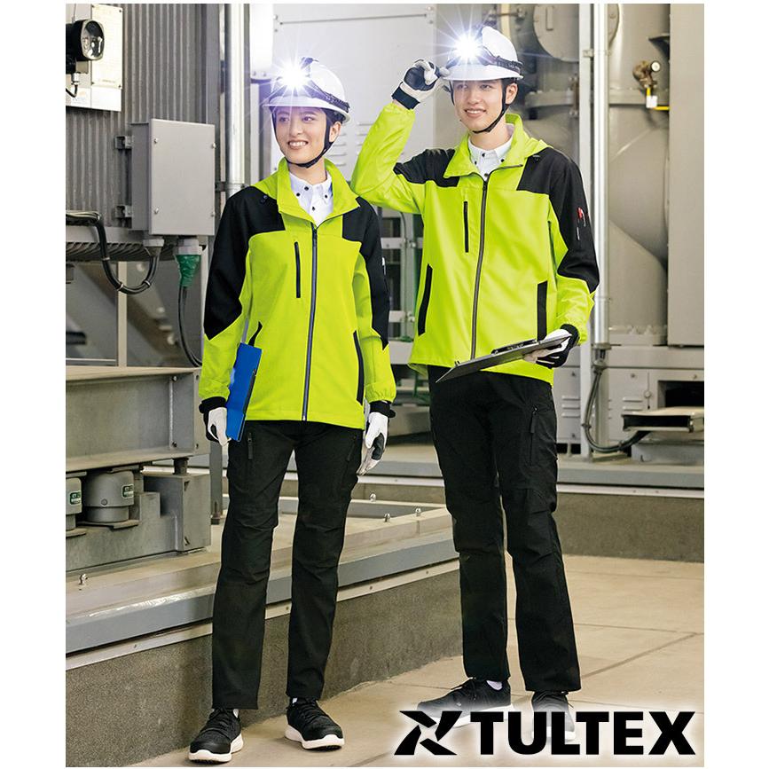 アイトス 防寒着 防寒ジャケット フードイン 防風 軽撥水 反射 TULTEX