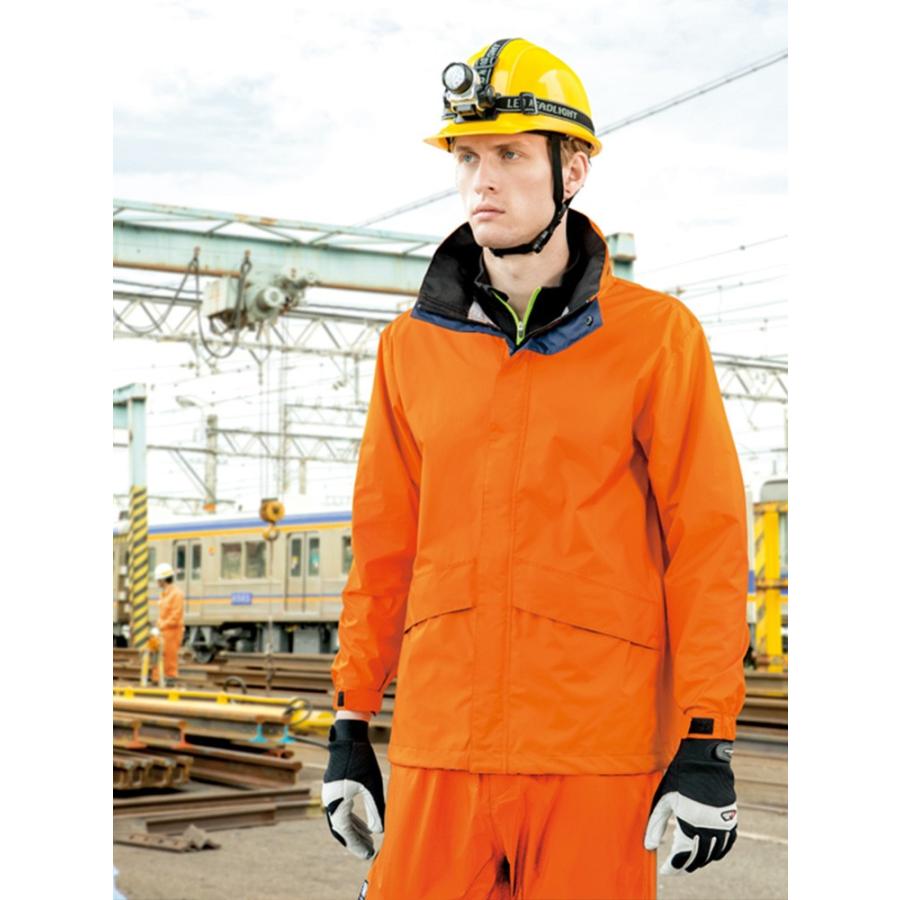 ウインドブレーカー レインジャケット 全天候型 アイトス AZ-56314 防風 撥水 透湿 レインジャケット 合羽 男女兼用 反射 作業着 作業服 アウトドア AITOZ アイトス ウインドブレーカー レインジャケット 全天候型 AZ-56314