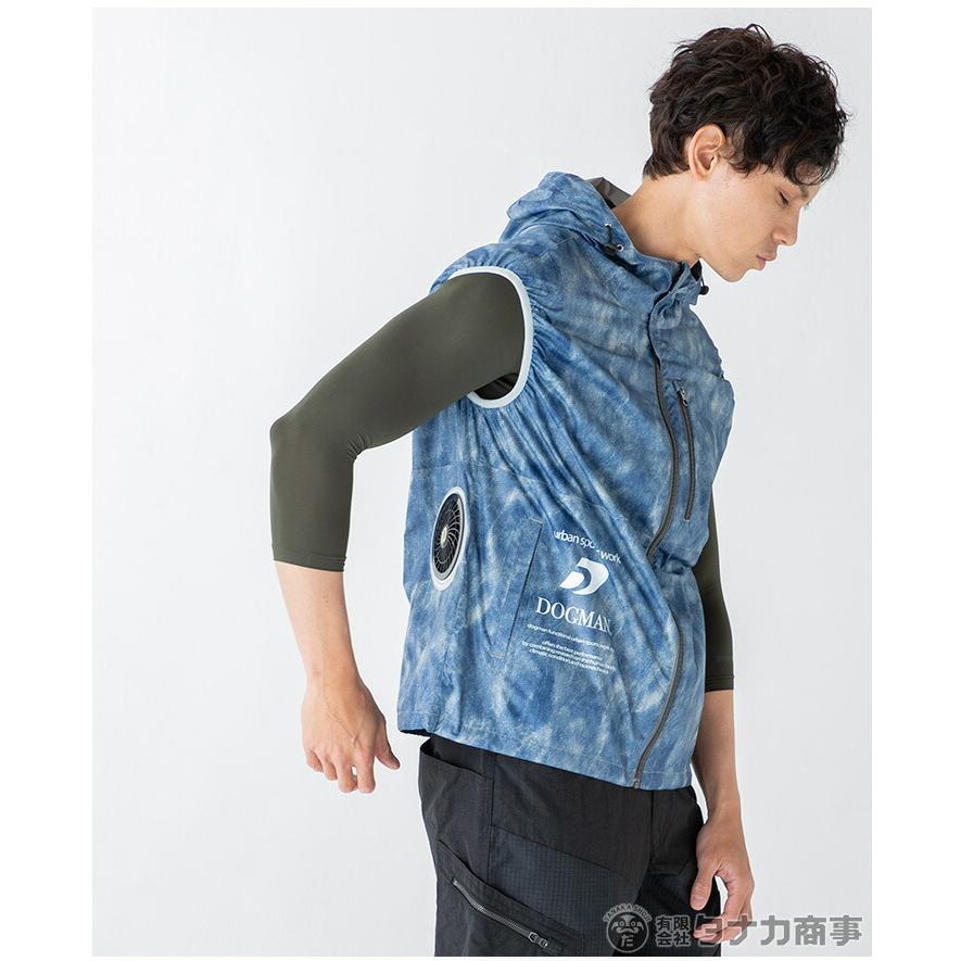 空調ベスト ドッグマンキッズデニムフードベスト＋(ファン・バッテリー