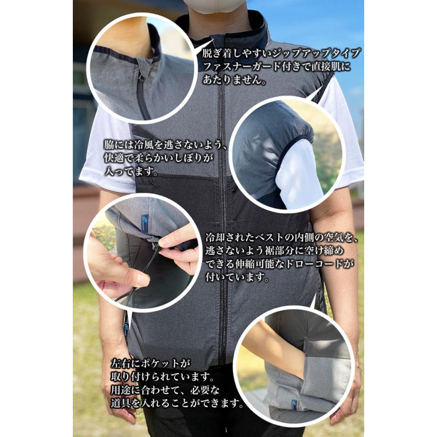即日発送】ファン付きベスト シングルファン＆バッテリーセット 空調