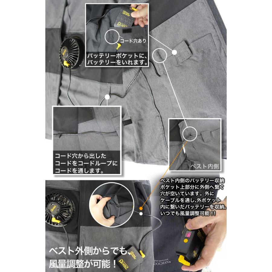 ファン付きベスト シングルファン＆バッテリーセット 空調ウェア 空調 