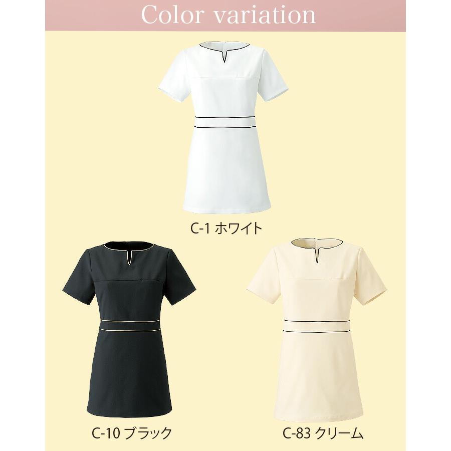 キャララ Calala ストレッチ 透け防止 吸汗 制電 チュニック CL-0185
