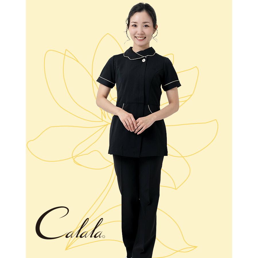 Calala キャララ チュニック CL-0242 透け防止 静電 ストレッチ ニット