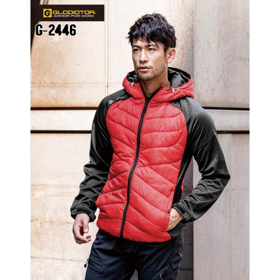 防寒ジャケット グラディエーター 防風HYBRID コーコス G-2446 メンズ