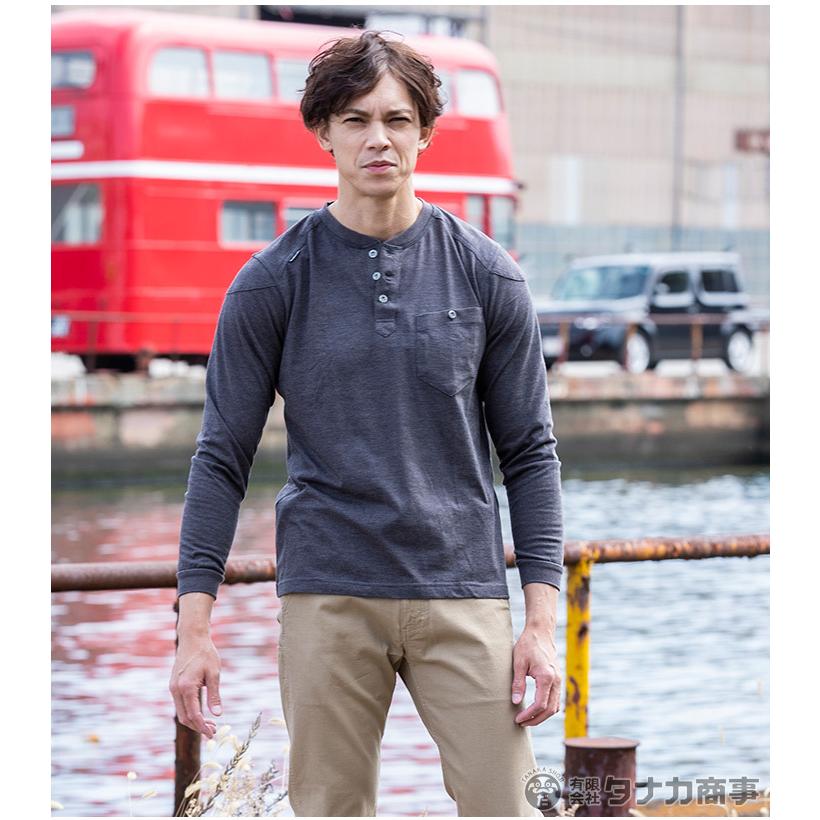 長袖シャツ 長袖 グラディエーター ヘンリーネック コーコス G-918