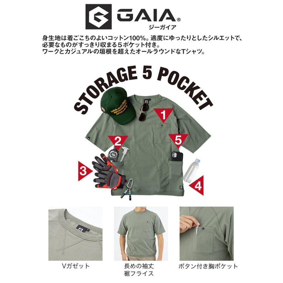 半袖Tシャツ グラディエーター 5ポケット コーコス G-947 男女兼用
