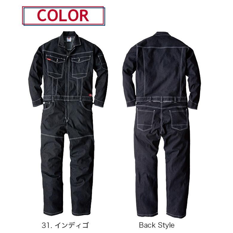 Dickies（ディッキーズ） つなぎ 長袖つなぎ ストレッチ デニム D-706