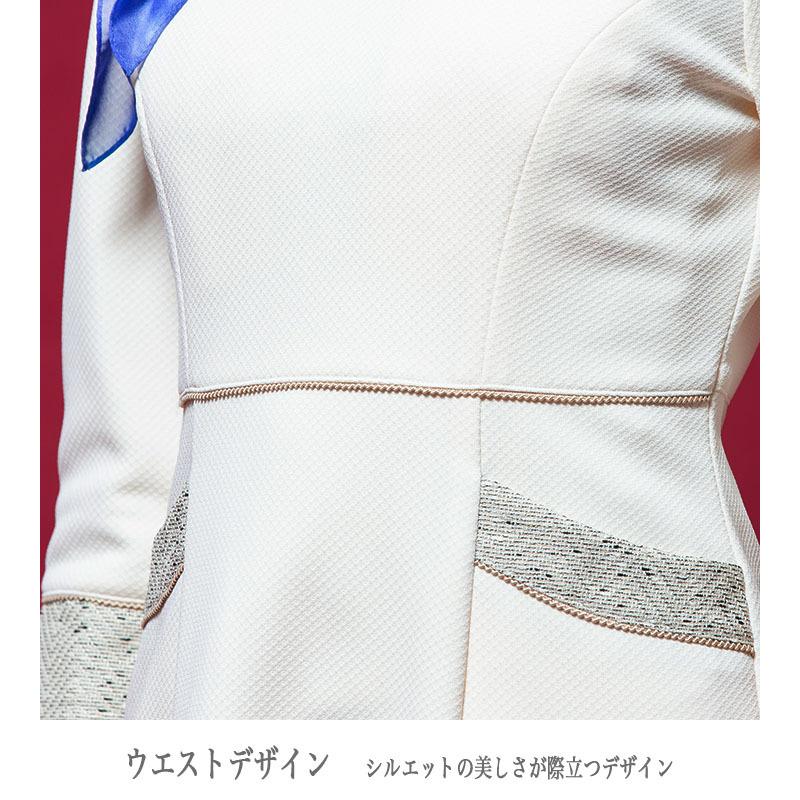 ジョア ワンピース 事務服 アンジョア enjoie 61690 半袖 透け防止