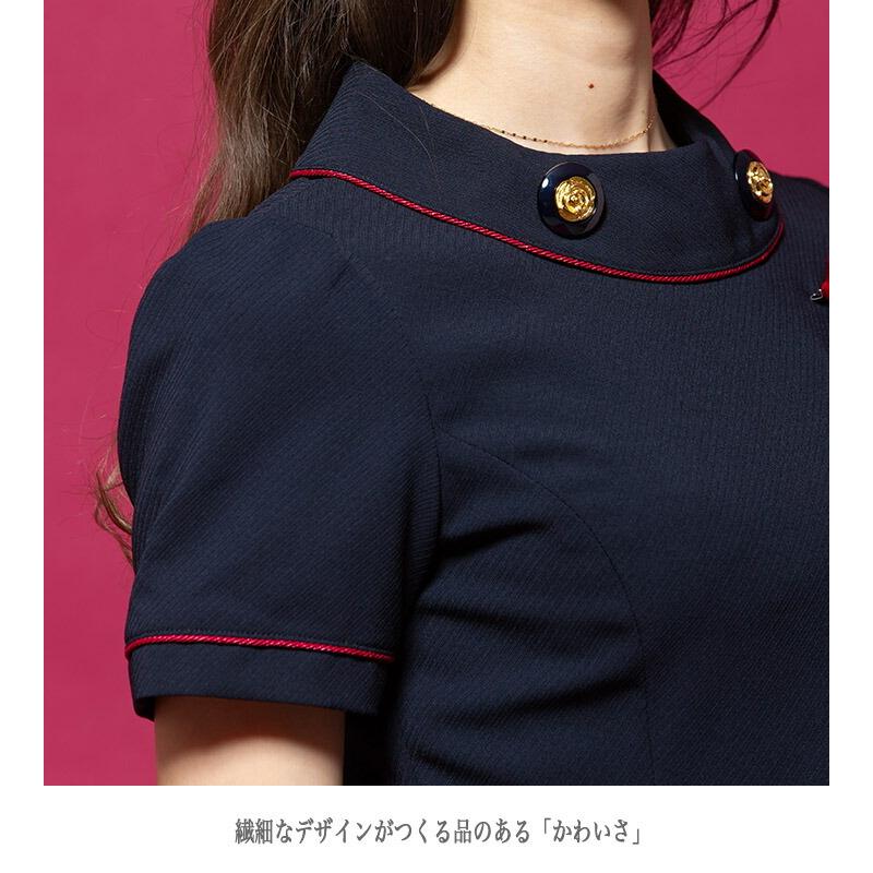 ジョア ワンピース 事務服 アンジョア enjoie ジョア66460 半袖 透け