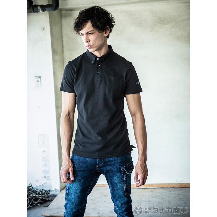 ポロシャツ メンズ 半袖 吸汗速乾 ボタンダウンポロ ソフトドライ イーブンリバー EVENRIVER NR416 スポーツ オールシーズン 作業服 作業着 即日発送 | EVENRIVER | 11