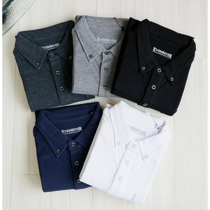 ポロシャツ メンズ 半袖 吸汗速乾 ボタンダウンポロ ソフトドライ イーブンリバー EVENRIVER NR416 スポーツ オールシーズン 作業服 作業着 即日発送 | EVENRIVER | 04