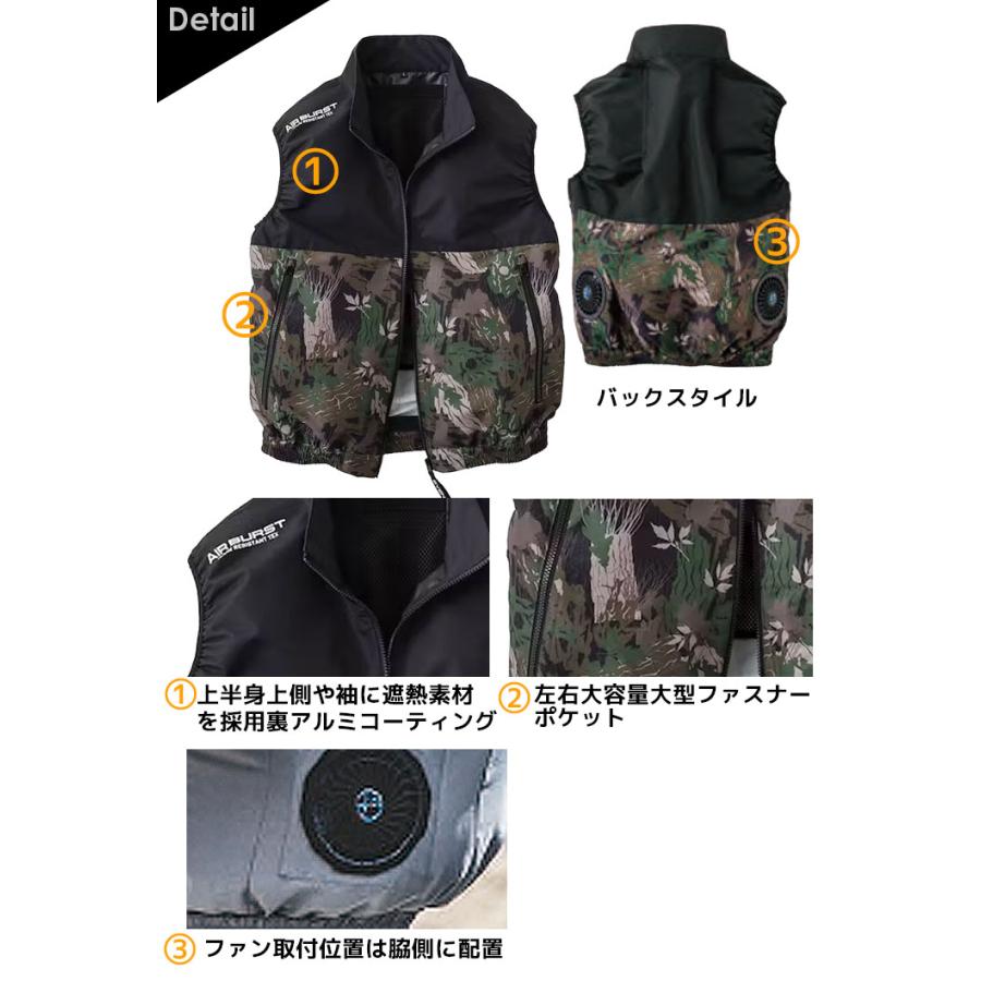 EVEN AIR BURST RS05 空調服 LL ２枚セット EVENRIVER 空調作業服 ベスト 服のみ イーブンリバー エア