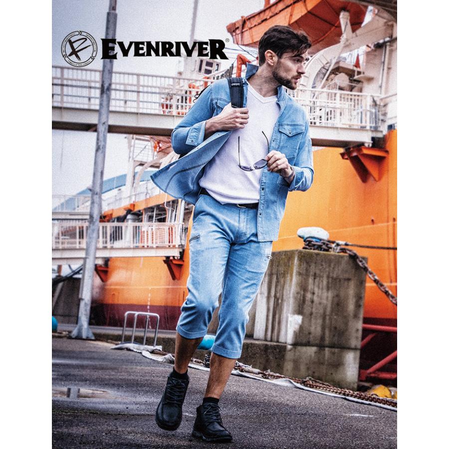 EVENRIVER（イーブンリバー） クロップドパンツ デニム ストレッチ