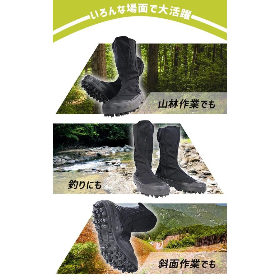 寅壱 地下たび スパイク たび 足袋 親方 寅さん #30 撥水加工 斜面作業