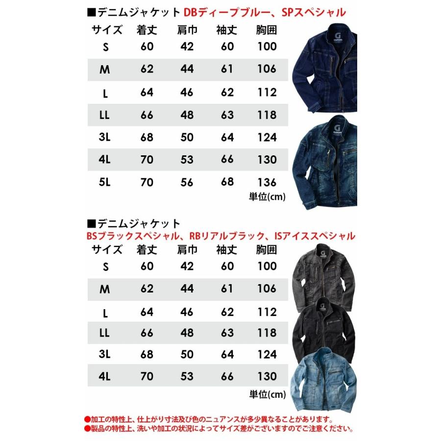 TAKAYA WORK WEAR 【即日発送】作業着 デニム 上下セット グランシスコ