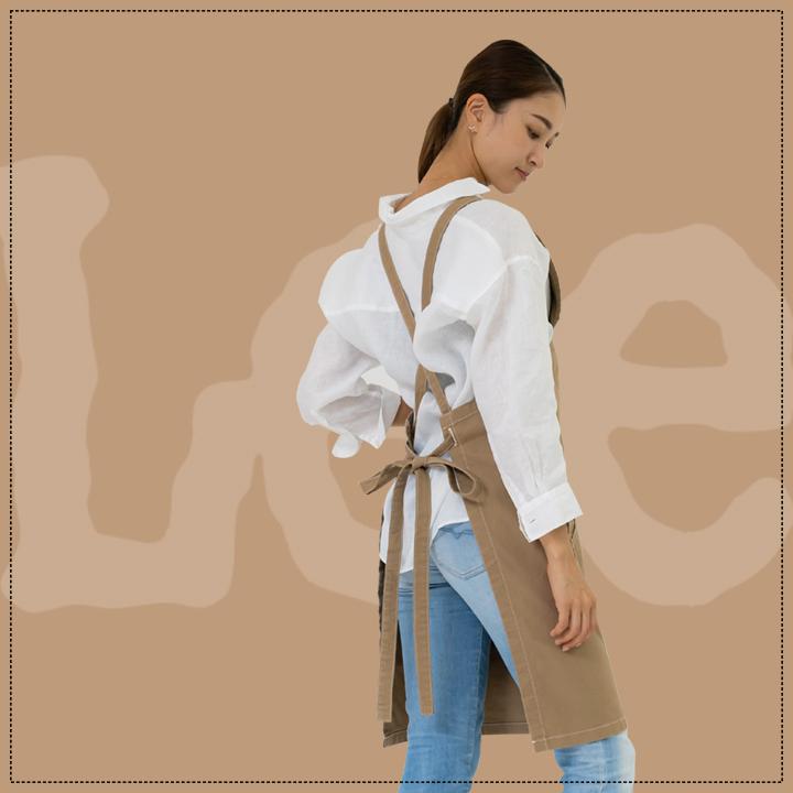 Lee Leeエプロン 業務用 デニム ヒッコリー 胸当て LCK79009 Lee Leeエプロン 業務用 デニム ヒッコリー 胸当て LCK79009